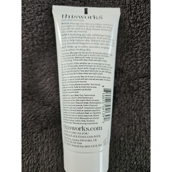 This Works Deep Sleep Overnight Cleanser Oat Amino Acids  Thisworks sealed - Picture 2 of 3